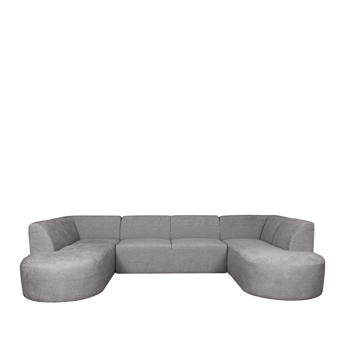 LABEL51 Bank Espen - Stone - Chenille - U-Bank-3-Zitsbanken-LABEL51