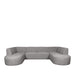 LABEL51 Bank Espen - Stone - Chenille - U-Bank-3-Zitsbanken-LABEL51