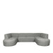 LABEL51 Bank Espen - Stone - Chenille - U-Bank-3-Zitsbanken-LABEL51
