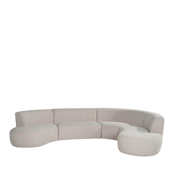 LABEL51 Bank Florence - Naturel - Boucle - U-Bank-Hoekbanken-LABEL51