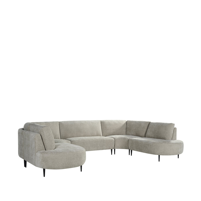 LABEL51 Bank Milano - Naturel - Chenille - U-Bank-3-Zitsbanken-LABEL51