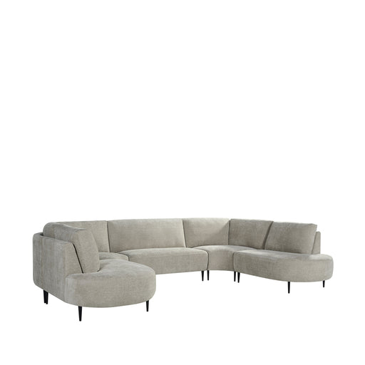 LABEL51 Bank Milano - Naturel - Chenille - U-Bank-Hoekbanken-LABEL51
