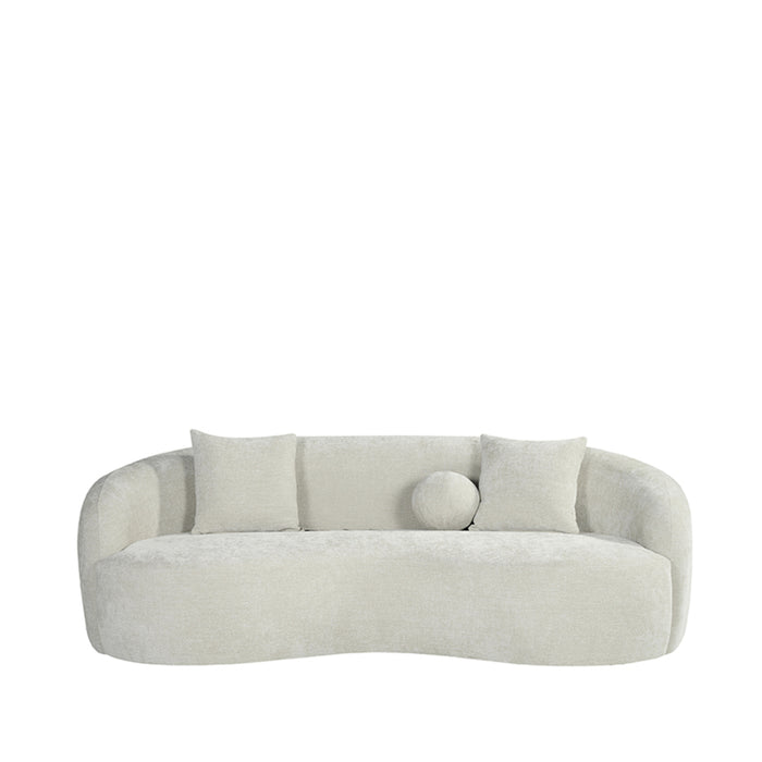 LABEL51 Novo Naturel Chenille 2.5-Seater Sofa 203x121x80 cm