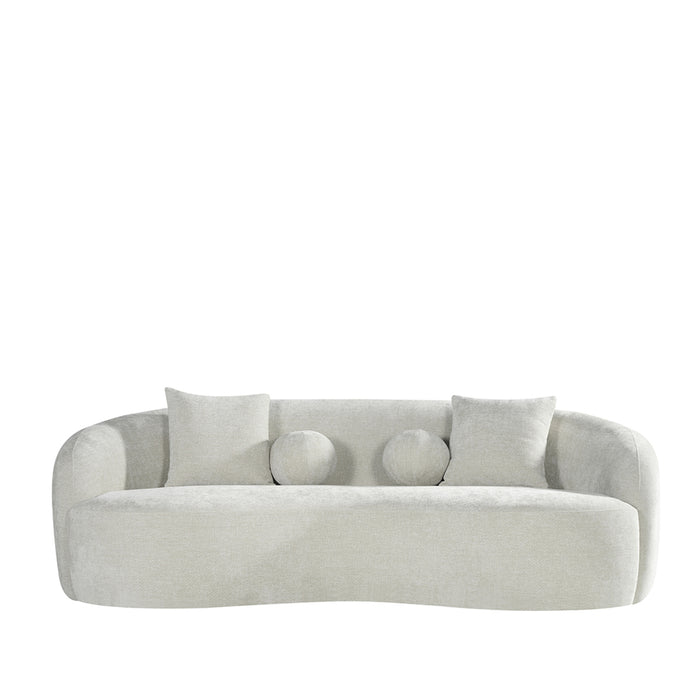 LABEL51 Bank Novo Naturel Chenille 3-Zits 236x124x80 cm-Banken-LABEL51