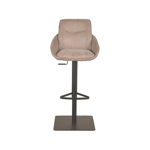 LABEL51 Barkruk Beauty - Taupe - Micro Suede - Gaslift-Barkrukken-LABEL51