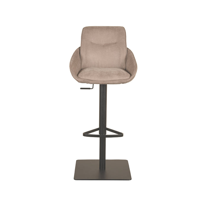 LABEL51 Barkruk Beauty - Taupe - Micro Suede - Gaslift-Barkrukken-LABEL51