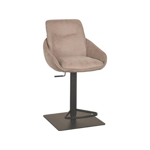 LABEL51 Barkruk Beauty - Taupe - Micro Suede - Gaslift-Barkrukken-LABEL51