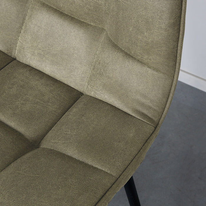LABEL51 Barkruk Bistro Moss Micro Suede hoog 44x51x115 cm