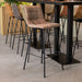 LABEL51 Barkruk Bistro Taupe Micro Suede Hoog 44x51x115 cm-Barkrukken-LABEL51