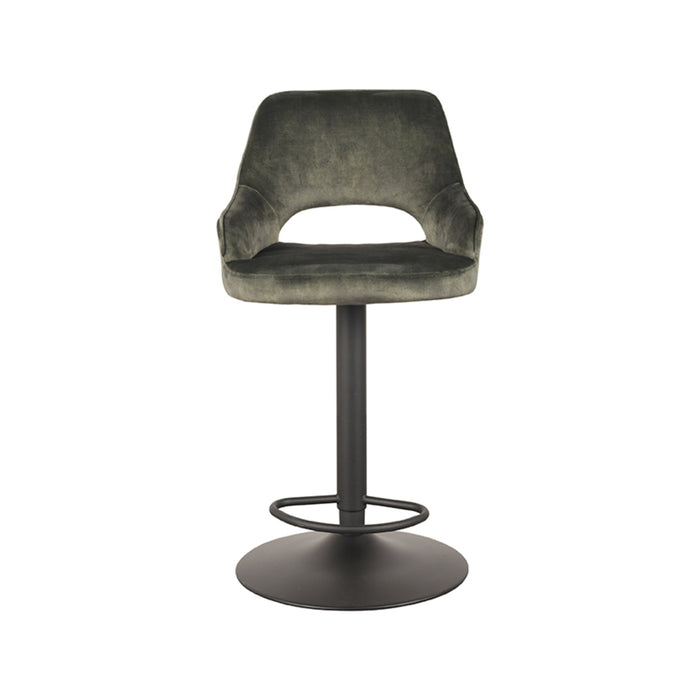 LABEL51 Barkruk Fer Hunter Velours Gaslift 50x52x110 cm-Barkrukken-LABEL51