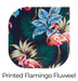 LABEL51 Eetkamerstoel Ferry Printed Flamingo Fluweel Hoog 46x52x107 cm-Barkrukken-LABEL51