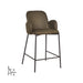 LABEL51 Barkruk Jari Army Microvezel Laag 51x53x94 cm-Barkrukken-LABEL51