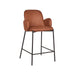 LABEL51 Barkruk Jari Cognac Microvezel Laag 51x53x94 cm-Barkrukken-LABEL51