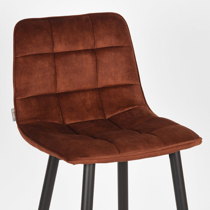 LABEL51 Barkruk Jelt - Rust - Velours - Hoog-Barkrukken-LABEL51