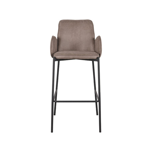 LABEL51 Barkruk Joni - Taupe - Micro Suede - Hoog-Barkrukken-LABEL51