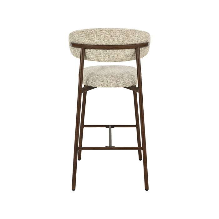 LABEL51 Barkruk Kaito Beige Walnoot 51x53x94 cm-Barkrukken-LABEL51