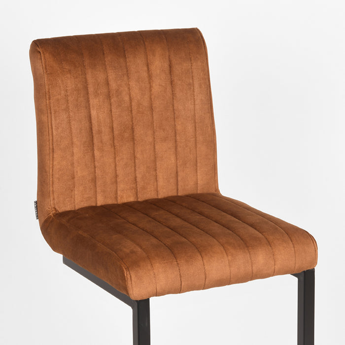 LABEL51 Barkruk Milo Fluweel Oker 66cm-Barkrukken-LABEL51