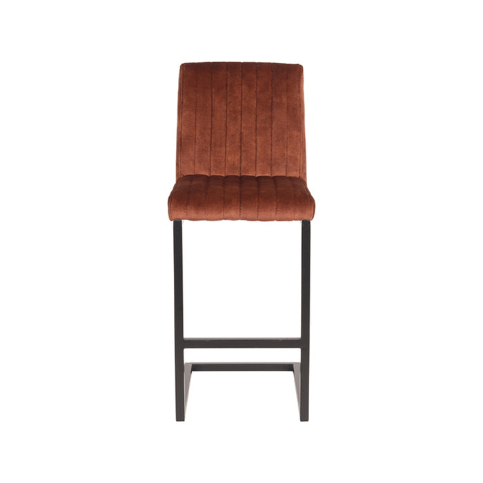 LABEL51 Barkruk Milo Fluweel Rust 66cm-Barkrukken-LABEL51