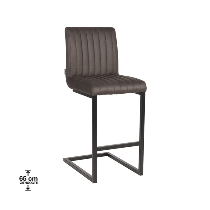 LABEL51 Barkruk Milo Stof Antraciet 66cm-Barkrukken-LABEL51
