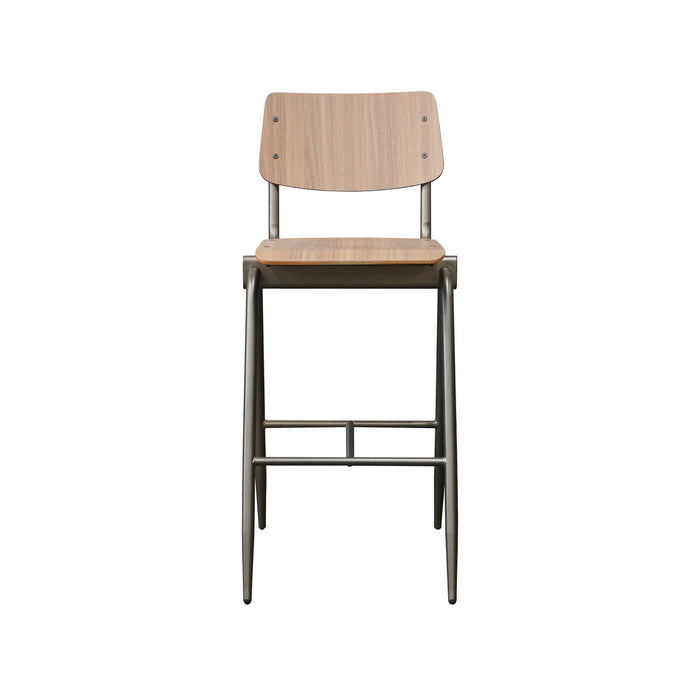 LABEL51 Barkruk Solid - Walnoot - Hout - Zithoogte 86-Barkrukken-LABEL51