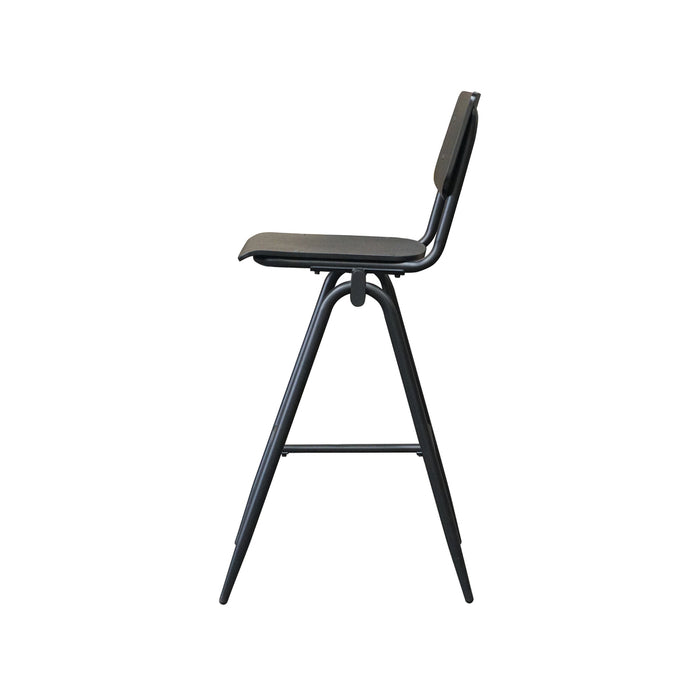 LABEL51 Barkruk Solid - Zwart - Hout - Zithoogte 86-Barkrukken-LABEL51