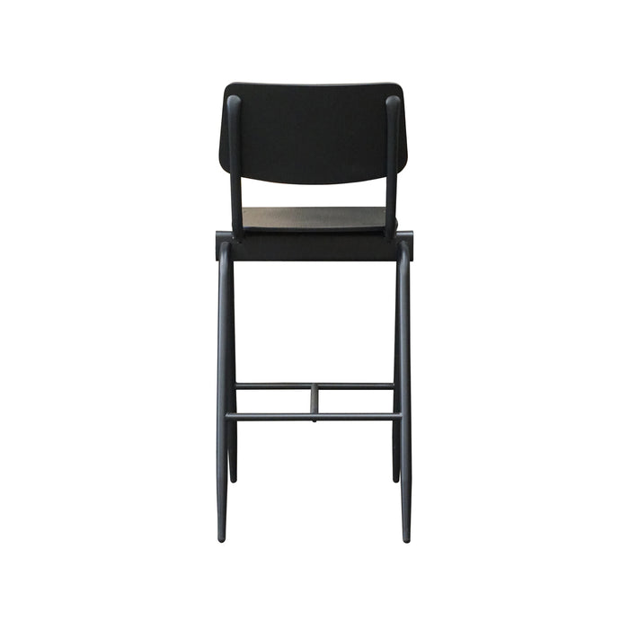 LABEL51 Barkruk Solid - Zwart - Hout - Zithoogte 86-Barkrukken-LABEL51