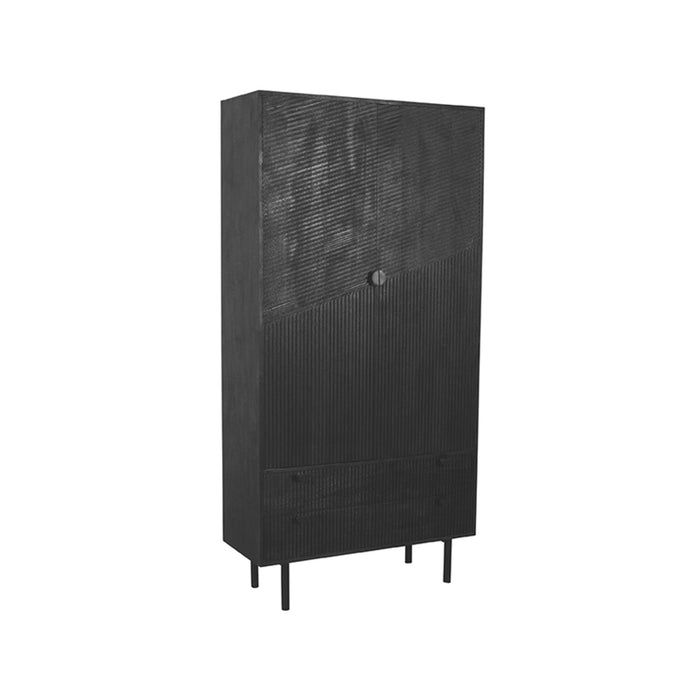 LABEL51 Bergkast Cotia - Zwart - Mangohout - One Size-Opbergkasten-LABEL51