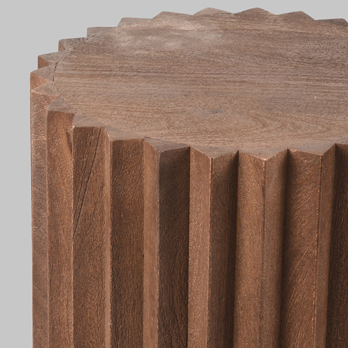 LABEL51 Bijzettafel Novan - Espresso - Mangohout - 35 cm-Bijzettafels-LABEL51