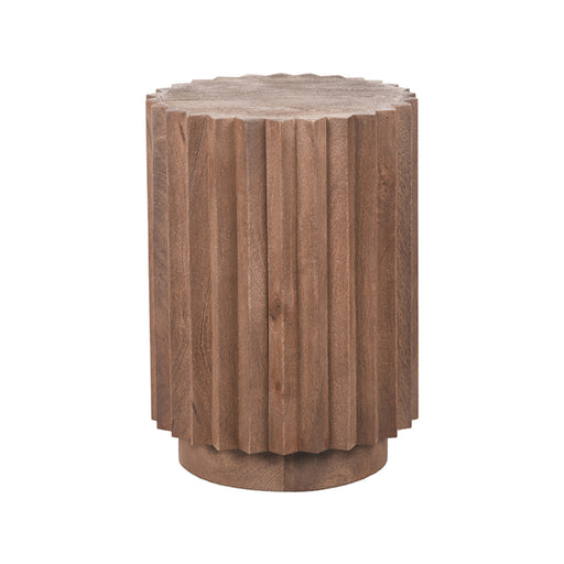 LABEL51 Bijzettafel Novan - Espresso - Mangohout - 35 cm-Bijzettafels-LABEL51