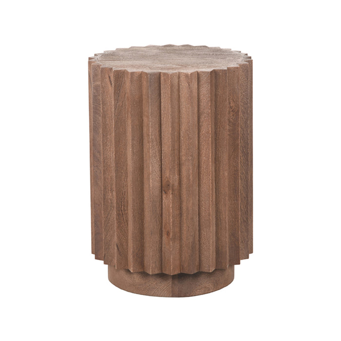 LABEL51 Bijzettafel Novan - Espresso - Mangohout - 35 cm-Bijzettafels-LABEL51