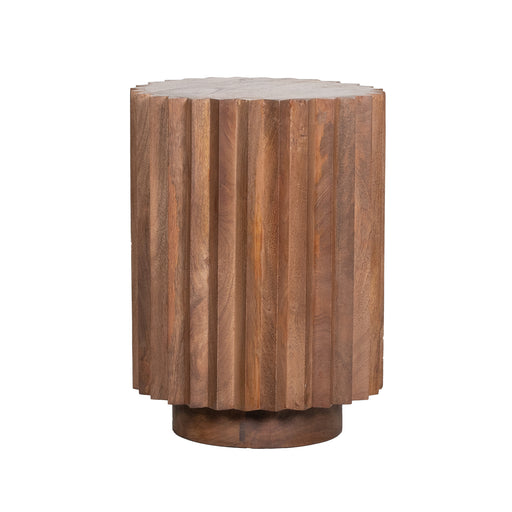 LABEL51 Bijzettafel Novan - Nature Smooth - Mangohout - 35 cm-Bijzettafels-LABEL51