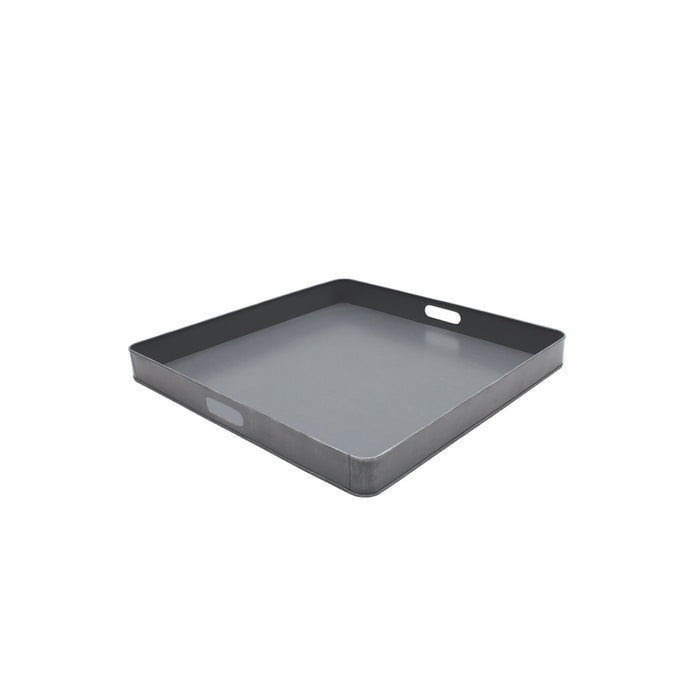 LABEL51 Dienblad Antiek Grijs Metaal L 60x60x6 cm-Dienbladen-LABEL51