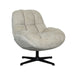 LABEL51 Draaifauteuil Huxley 76x86x92 Mushroom Elite | Zwart Metaal-Fauteuils-LABEL51
