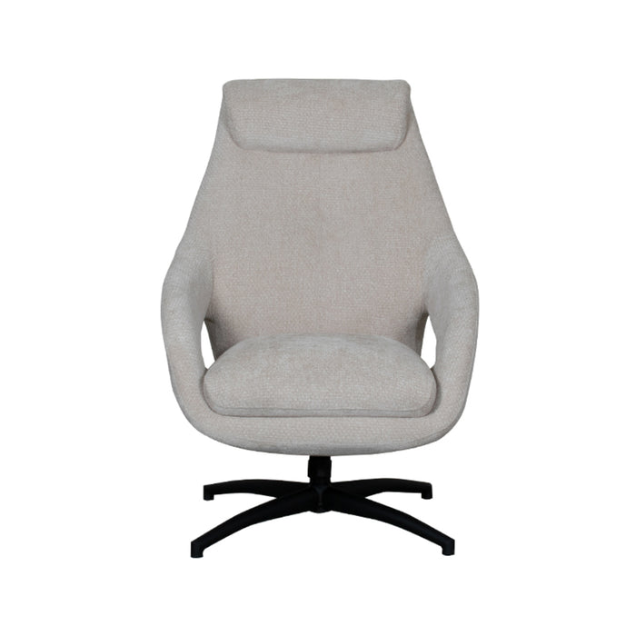 LABEL51 Draaifauteuil Maxwell Naturel 75x84x108 cm-Fauteuils-LABEL51