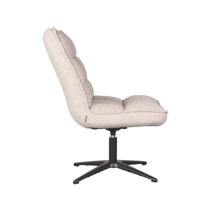 LABEL51 Draaifauteuil Vince Naturel Bouclé 63x74x91 cm-Fauteuils-LABEL51