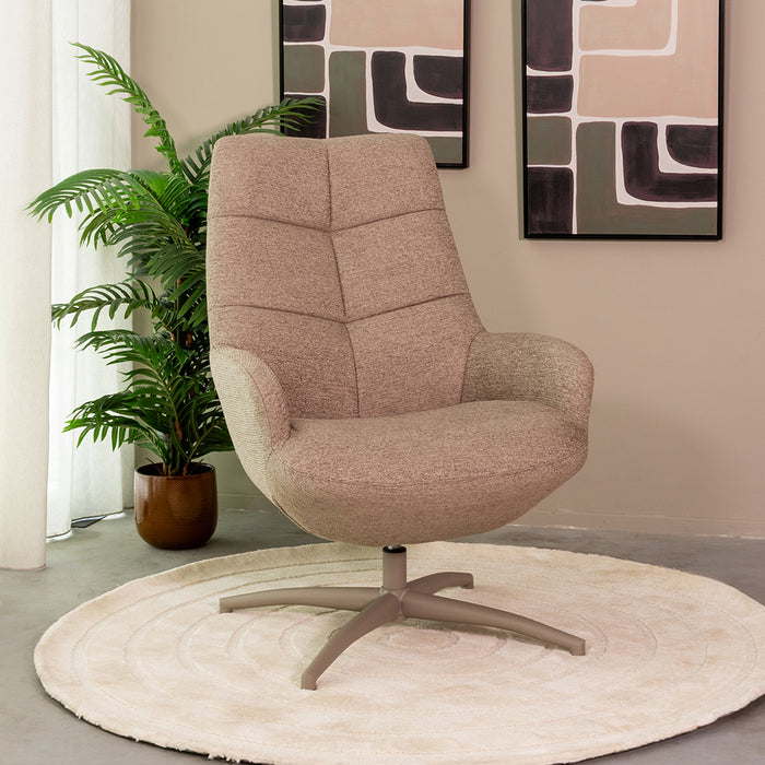 LABEL51 Armchair Winston - Taupe - Woven - One Size