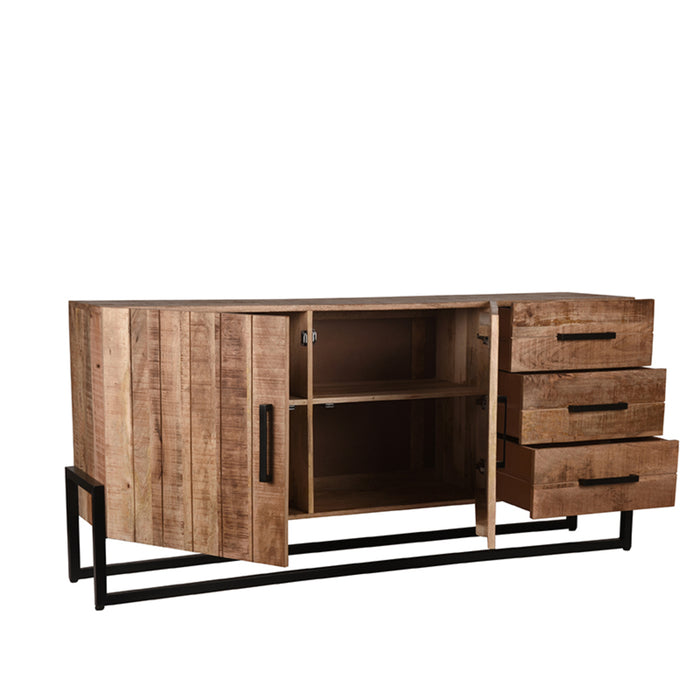 LABEL51 Dressoir Bolivia Rough Mangohout 184x40x85 cm-Dressoirs-LABEL51