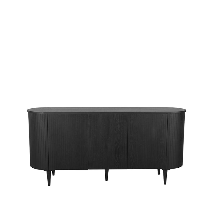 LABEL51 Dressoir Oliva - Zwart - Eiken - 180 cm-Dressoirs-LABEL51