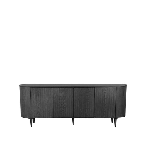 LABEL51 Dressoir Oliva Zwart Eiken 220 cm 220x47x85 cm-Dressoirs-LABEL51