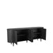 LABEL51 Dressoir Oliva Zwart Eiken 220 cm 220x47x85 cm-Dressoirs-LABEL51