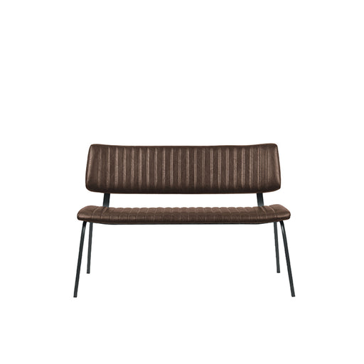 LABEL51 Eetkamerbank Gusto Bruin Kunstleder 120 cm 120x63x81 cm-Eetkamerbanken-LABEL51