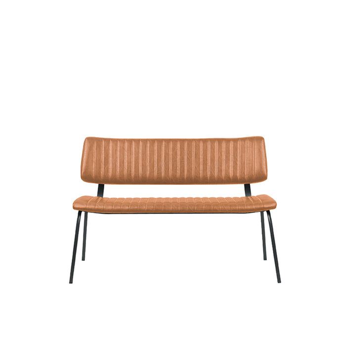 LABEL51 Eetkamerbank Gusto Cognac Kunstleder 120 cm 120x63x81 cm-Eetkamerbanken-LABEL51