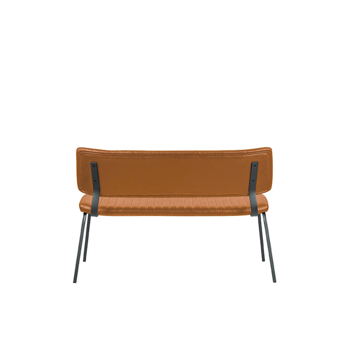 LABEL51 Eetkamerbank Gusto Cognac Kunstleder 120 cm 120x63x81 cm-Eetkamerbanken-LABEL51