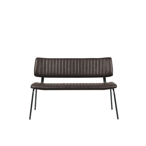 LABEL51 Eetkamerbank Gusto Donkerbruin Kunstleder 120 cm 120x63x81 cm-Eetkamerbanken-LABEL51