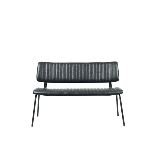 LABEL51 Eetkamerbank Gusto Zwart Kunstleder 120 cm 120x63x81 cm-Eetkamerbanken-LABEL51