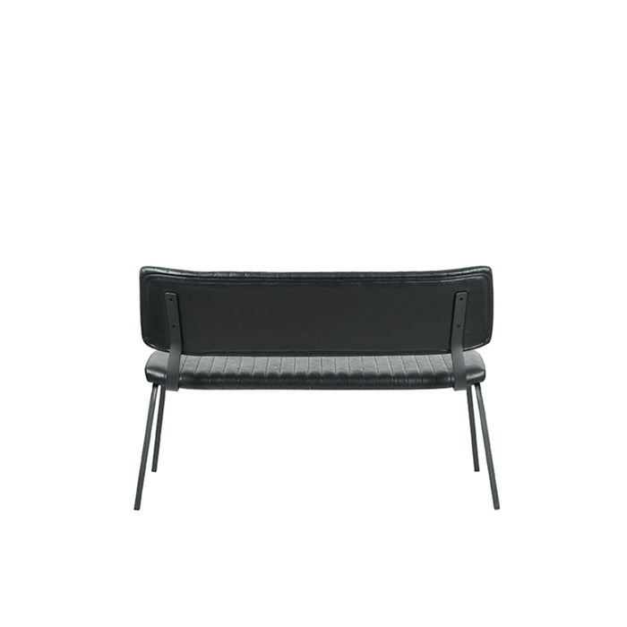 LABEL51 Eetkamerbank Gusto Zwart Kunstleder 120 cm 120x63x81 cm-Eetkamerbanken-LABEL51