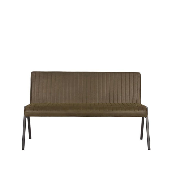 LABEL51 Eetkamerbank Matz Army Kunstleder 145 cm 145x62x86 cm-Eetkamerbanken-LABEL51