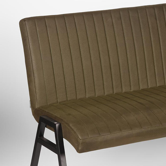 LABEL51 Eetkamerbank Matz Army Kunstleder 145 cm 145x62x86 cm-Eetkamerbanken-LABEL51