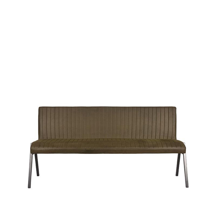 LABEL51 Eetkamerbank Matz Army Kunstleder 175 cm 175x62x86 cm-Eetkamerbanken-LABEL51