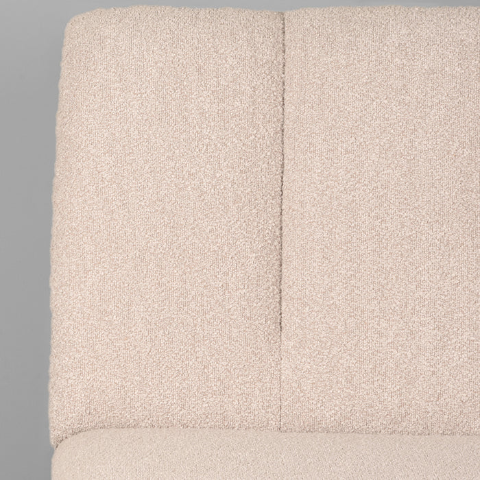 LABEL51 Eetkamerbank Modula Bouclé Naturel 100 cm 100x62x92 cm-Eetkamerbanken-LABEL51